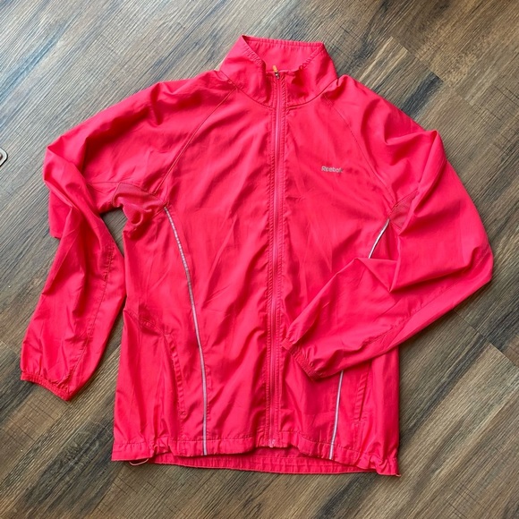 Reebok Red Windbreaker Jacket - Picture 1 of 4